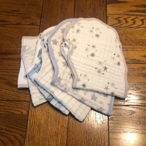 💙Aden + Anais burp cloths/ bibs bundle💙